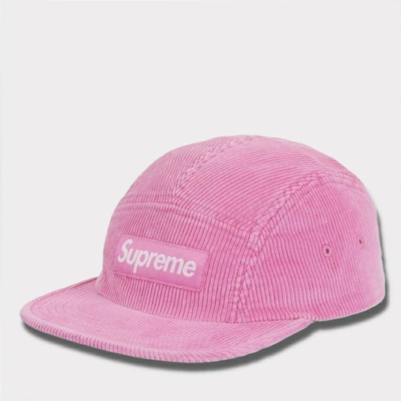 Supreme シュプリーム 2025SS Corduroy Camp Cap コーデュロイ キャンプキャップ ピンク