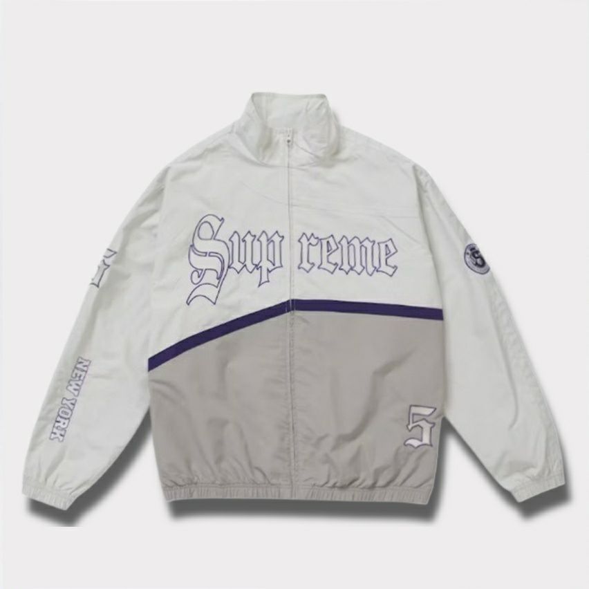 Supreme シュプリーム 2025SS Old English Track Jacket オールドイングリッシュ トラックジャケット ホワイト