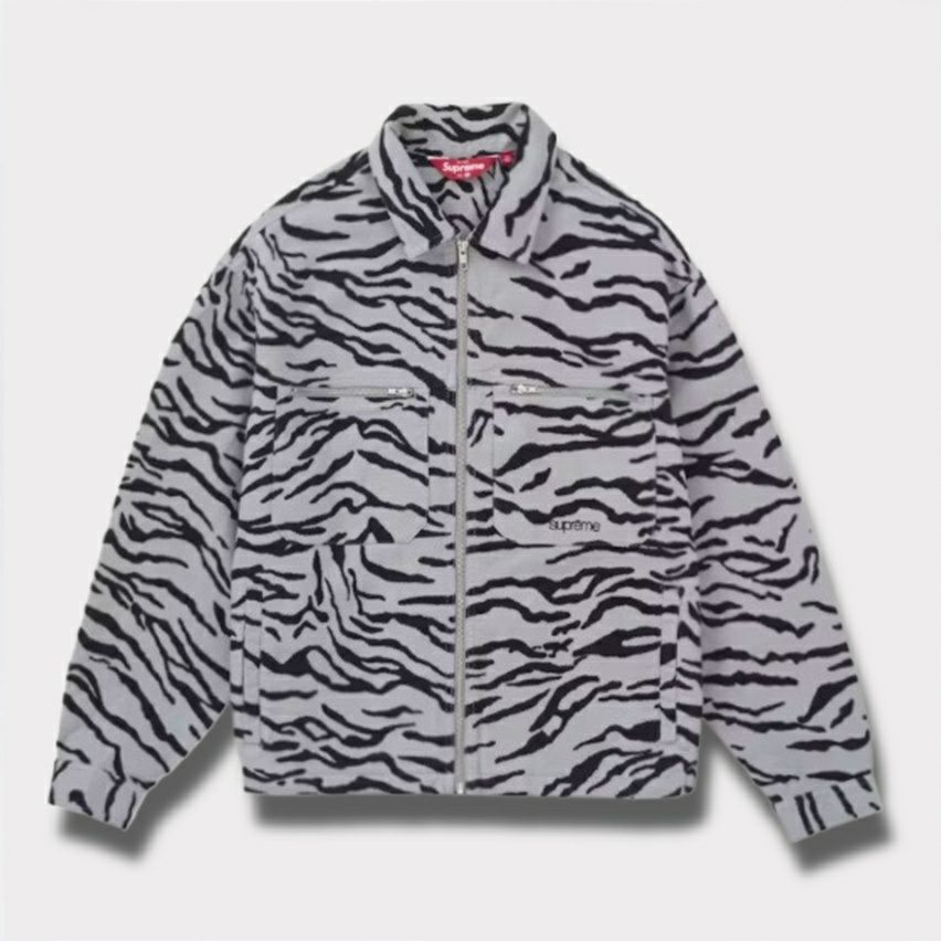 Supreme シュプリーム 2025SS Moleskin Work Jacket モールスキンワークジャケット ゼブラ