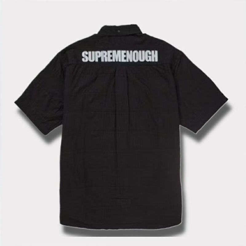 Supreme シュプリーム 2025SS GOODENOUGH Patchwork Madras S/S Shirt グッドイナフパッチワークショートスリーブシャツ ブラック 黒