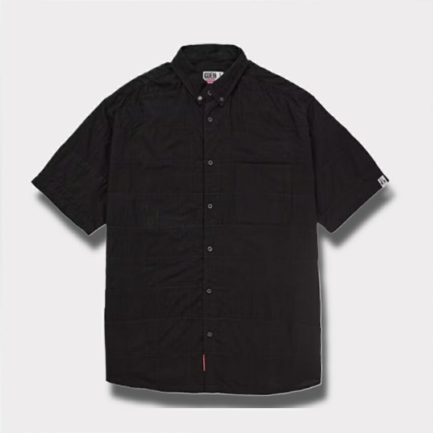 Supreme シュプリーム 2025SS GOODENOUGH Patchwork Madras S/S Shirt グッドイナフパッチワークショートスリーブシャツ ブラック 黒1