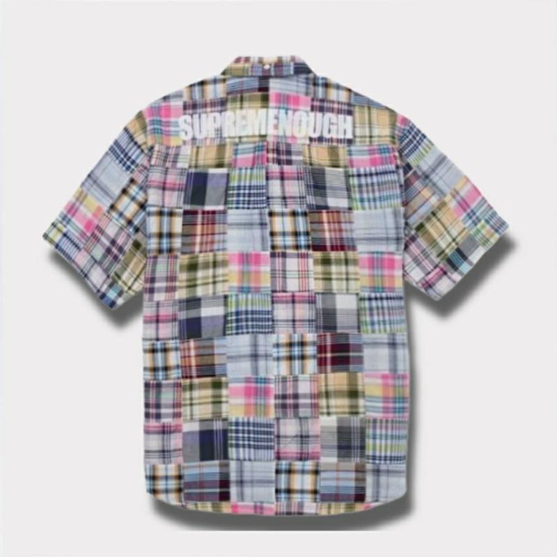 Supreme シュプリーム 2025SS GOODENOUGH Patchwork Madras S/S Shirt グッドイナフパッチワークショートスリーブシャツ マルチカラー