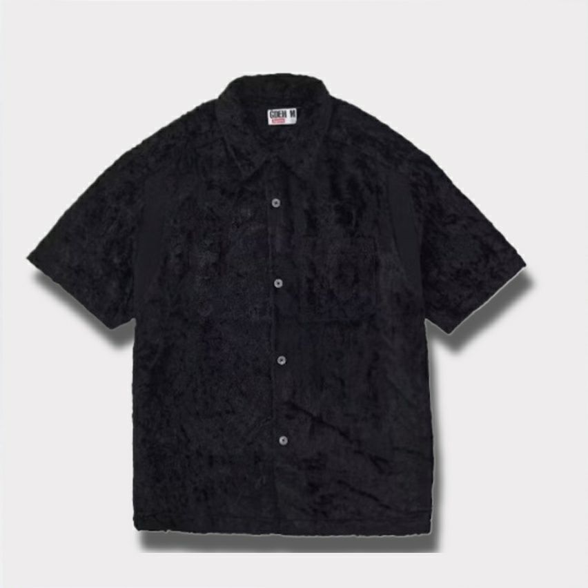 Supreme シュプリーム 2025SS GOODENOUGH Crushed Rayon S/S Shirt グッドイナフクラッシュレーヨンショートスリーブシャツ ブラック 黒