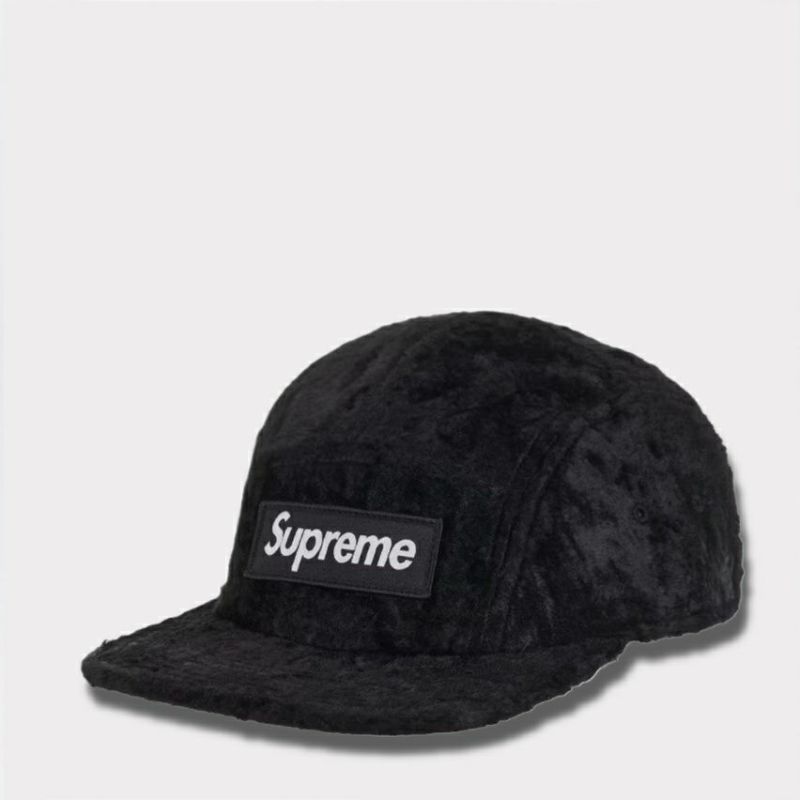 Supreme シュプリーム 2025SS GOODENOUGH Crushed Rayon Camp Cap グッドイナーフクラッシュレーヨンキャンプキャップ　ブラック