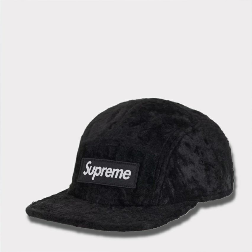 Supreme シュプリーム 2025SS GOODENOUGH Crushed Rayon Camp Cap グッドイナフクラッシュレーヨンキャンプキャップ　ブラック