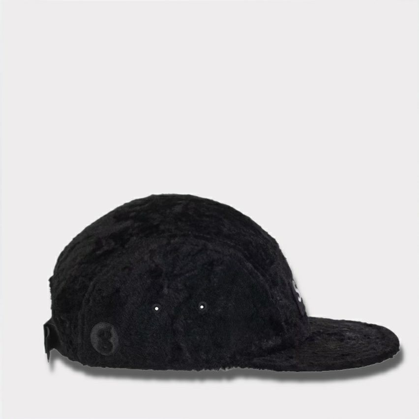 Supreme シュプリーム 2025SS GOODENOUGH Crushed Rayon Camp Cap グッドイナフクラッシュレーヨンキャンプキャップ　ブラック1