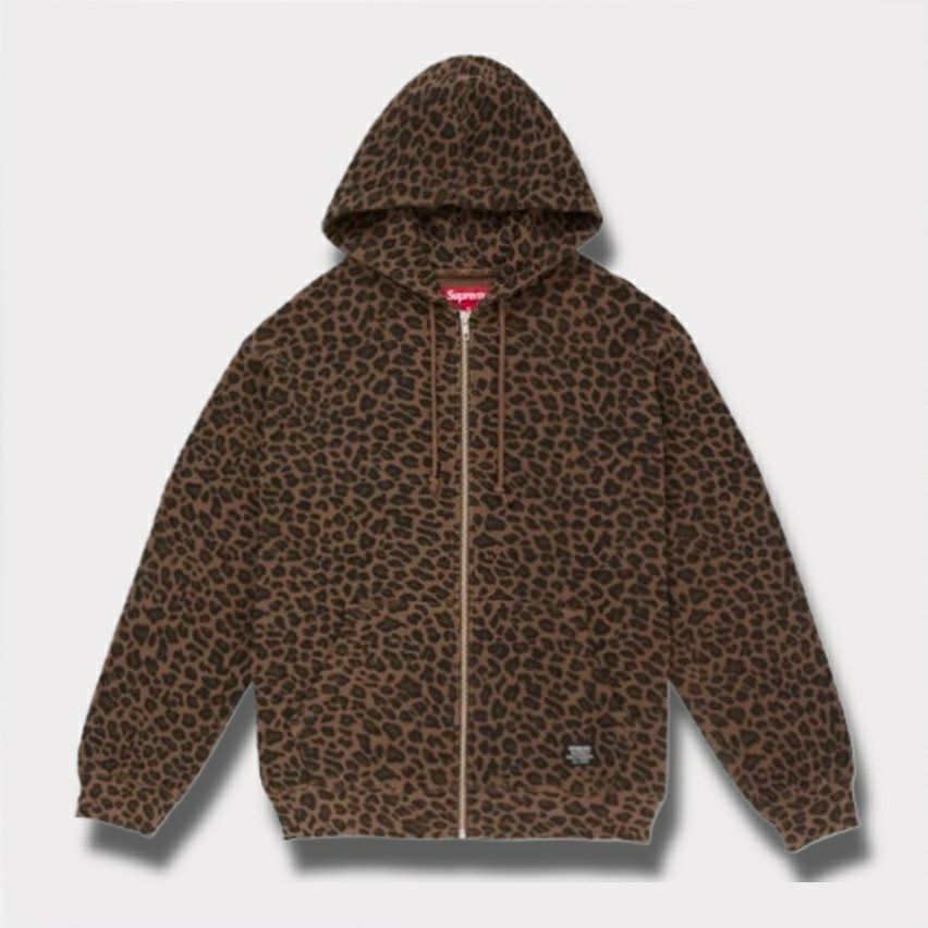 Supreme シュプリーム 2025SS Hooded Zip Up Thermal フードジップアップサーマル　レオパード