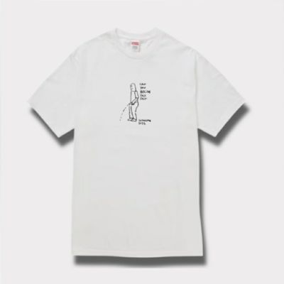【1回使用】Supreme　ロングTシャツ Supreme ロゴ ロングTシャツ | ホワイト | FARFETCH JP