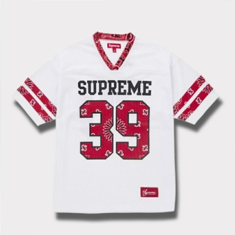  Supreme シュプリーム 2025SS Bandana Football Jersey バンダナ フットボール ジャージ ホワイト