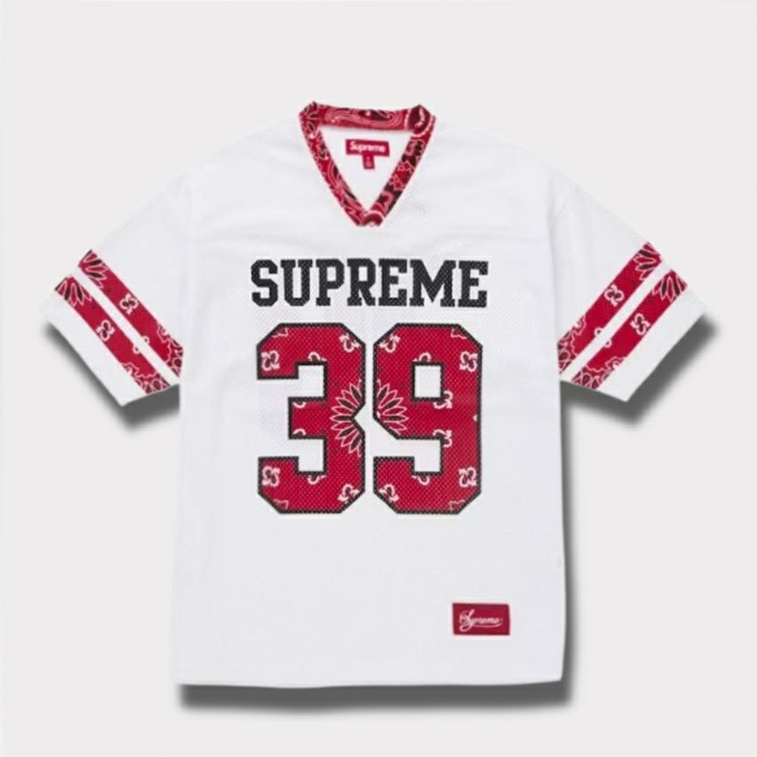 Supreme シュプリーム 2025SS Bandana Football Jersey バンダナ フットボール ジャージ ホワイト