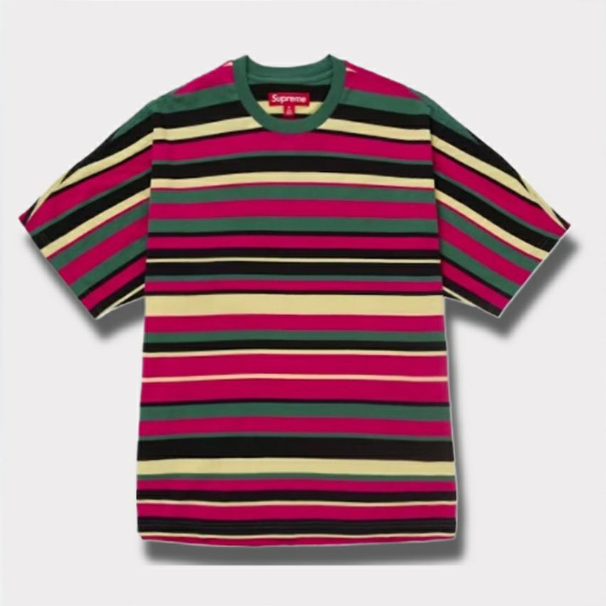 Supreme シュプリーム 2025SS Intarsia S/S Top インターシャ エスエス トップTシャツ ストライプ1