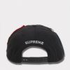 Supreme シュプリーム 2025SS Patches 6-Panel パッチ 6パネルキャップ ブラック2