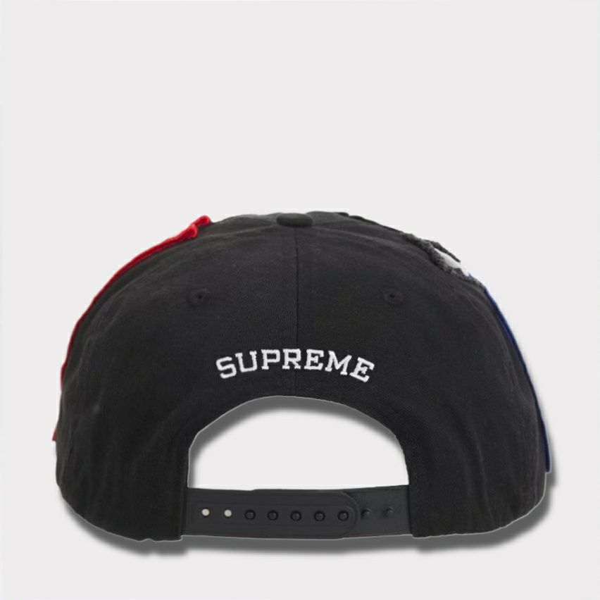 Supreme シュプリーム 2025SS Patches 6-Panel パッチ 6パネルキャップ ブラック2