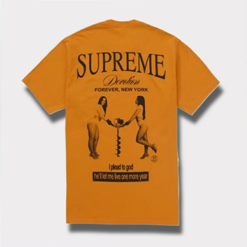 Supreme シュプリーム 2025AW Devotion Tee ディヴォーション Tシャツ オレンジ