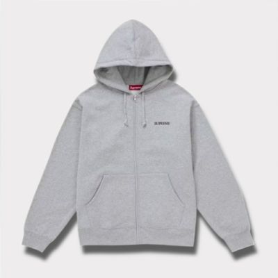 Supreme グレー フルジップパーカー Supreme グレー ジップアップ パーカー