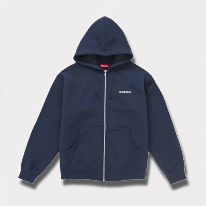 Supreme シュプリーム 2025AW IDGAF Zip Up Hooded Sweatshirt IDGAF ジップアップ フードパーカー ネイビー