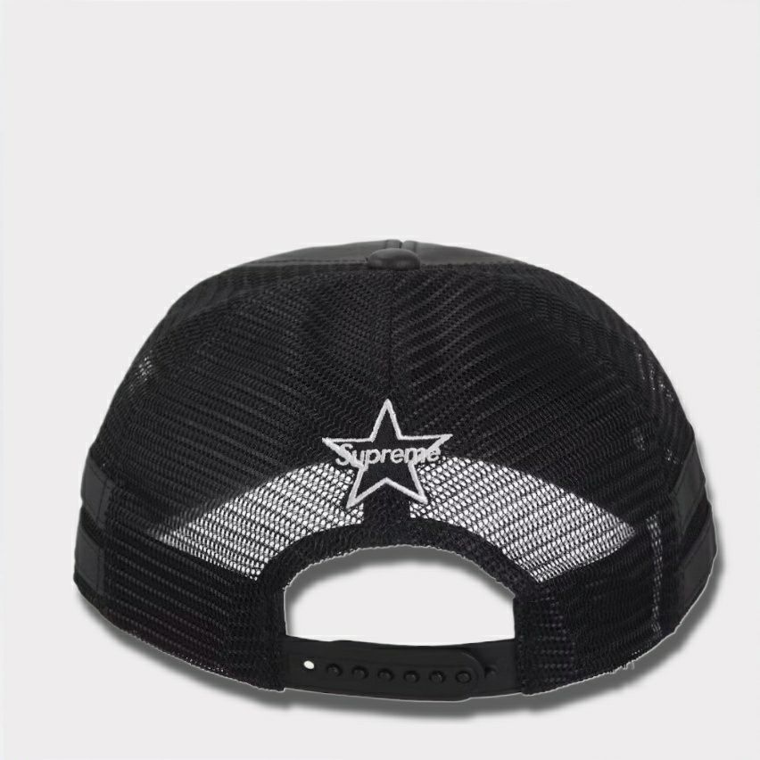 Supreme シュプリーム 2025AW Vanson Leathers Mesh Back 6-Panel バンソンレザーズ メッシュバック 6パネルキャップ ブラック1