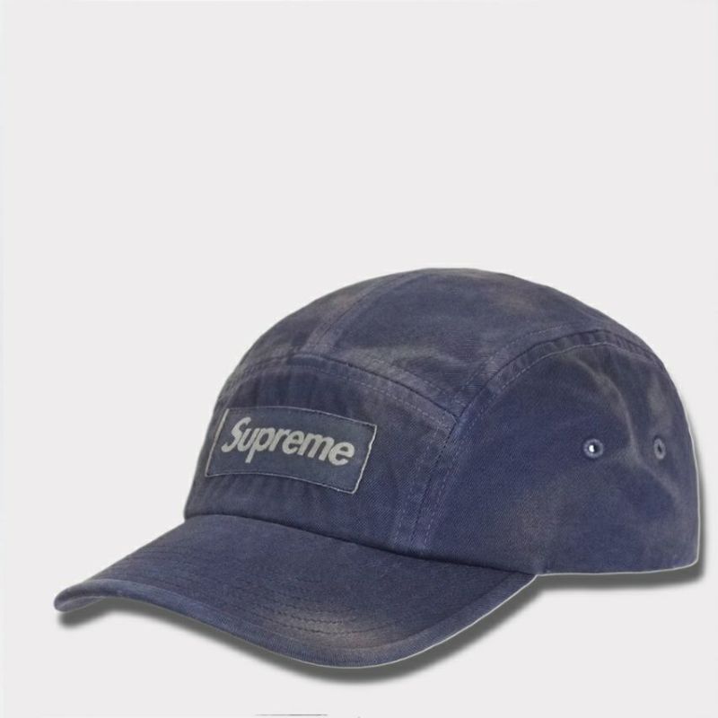 Supreme シュプリーム 2025AW Overdyed Camp Cap オーバーダイド キャンプキャップ ネイビー