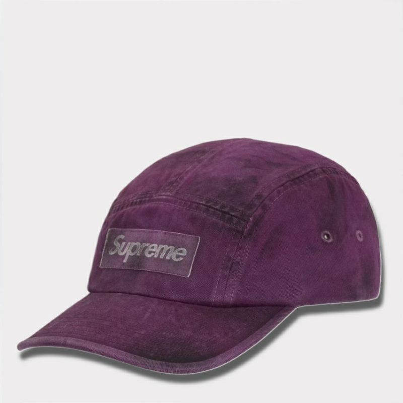 Supreme シュプリーム 2025AW Overdyed Camp Cap オーバーダイド キャンプキャップ　プラム