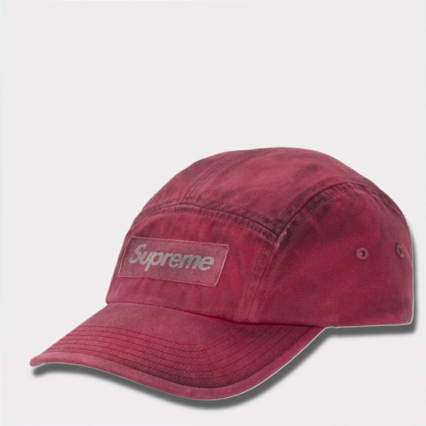  Supreme シュプリーム 2025AW Overdyed Camp Cap オーバーダイド キャンプキャップ　レッド