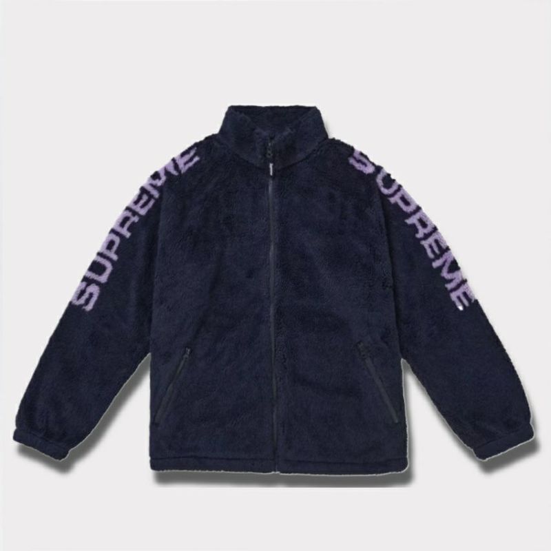 Supreme シュプリーム 2025SS Shoulder Logo Fleece Jacket ショルダーロゴ フリースジャケット ネイビー