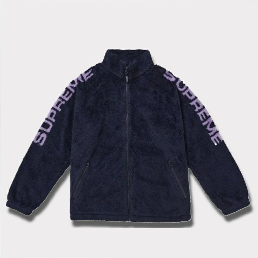 Supreme シュプリーム 2025SS Shoulder Logo Fleece Jacket ショルダーロゴ フリースジャケット ネイビー