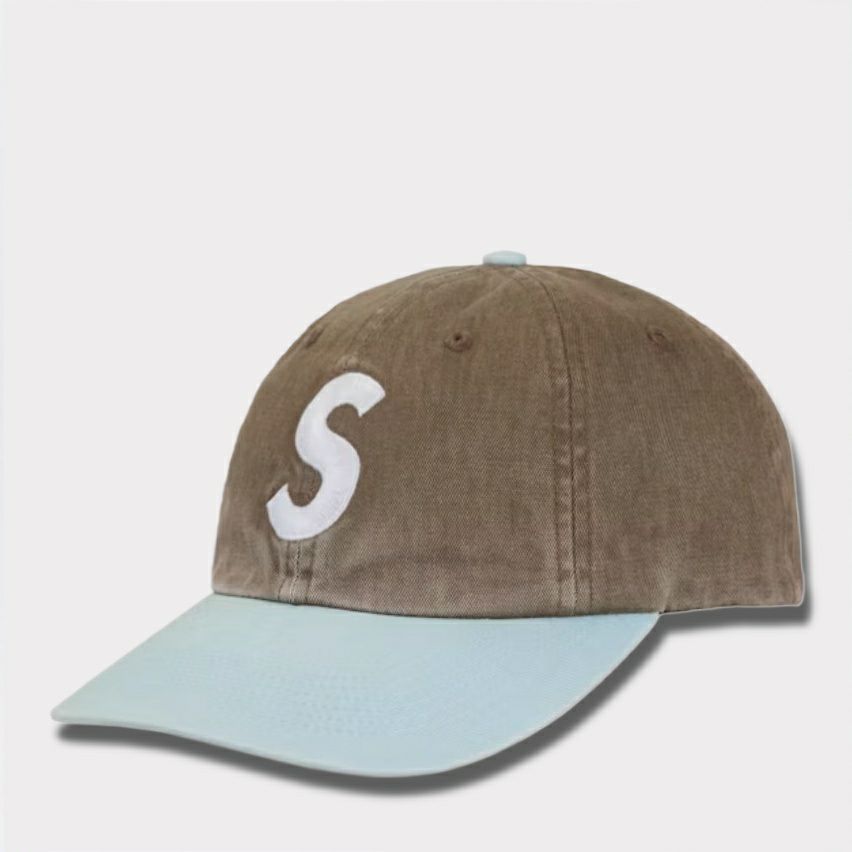  Supreme シュプリーム 2025AW Pigment Coated 2-Tone S Logo 6-Panel Cap ピグメントコーテッド 2トーン エスロゴ 6パネルキャップ　ブラウン