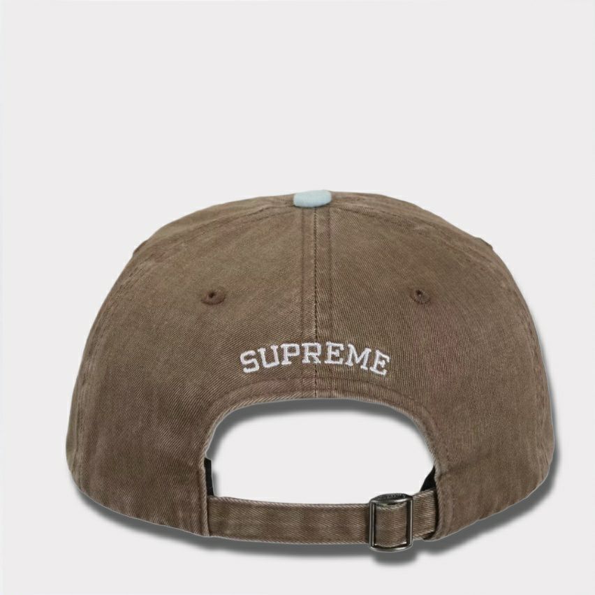  Supreme シュプリーム 2025AW Pigment Coated 2-Tone S Logo 6-Panel Cap ピグメントコーテッド 2トーン エスロゴ 6パネルキャップ　ブラウン1