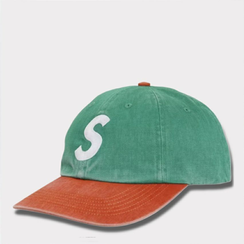 supreme キャップ グリーン ピグメント パネル ベースボール ロゴ 帽子 Supreme シュプリーム 2025AW Pigment Coated 2-Tone S Logo 6