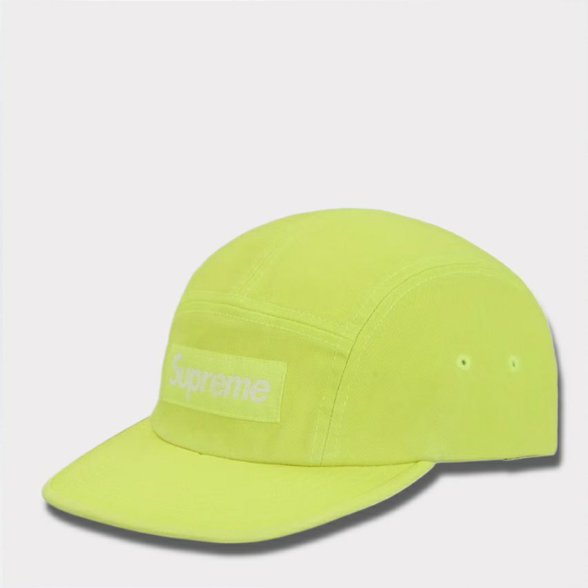 Supreme シュプリーム 2025AW Washed Chino Twill Camp Cap ウォッシュチノツイルキャンプキャップ　ネオンイエロー