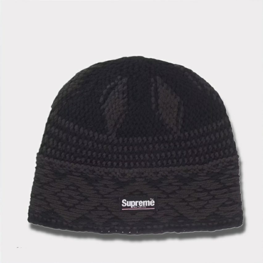 Supreme シュプリーム 2025AW Diamond Beanie ダイヤモンド ビーニー ニット帽　ブラック