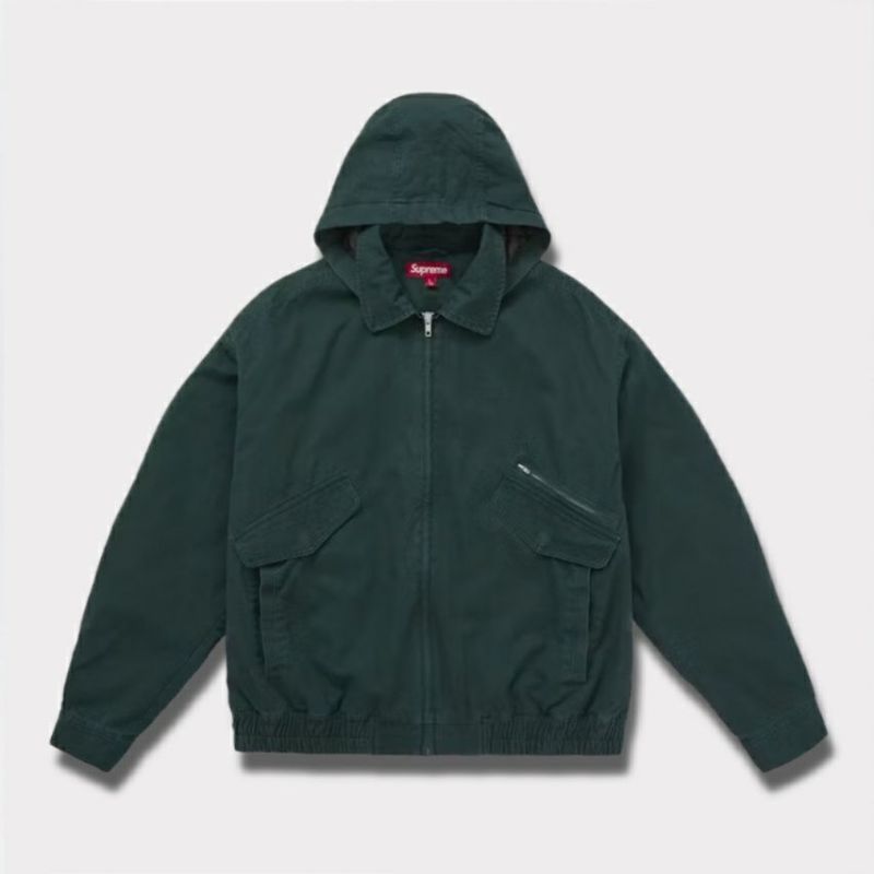 Supreme シュプリーム 2025AW Hooded Utility Jacket フード ユーティリティ ジャケット ダークグリーン