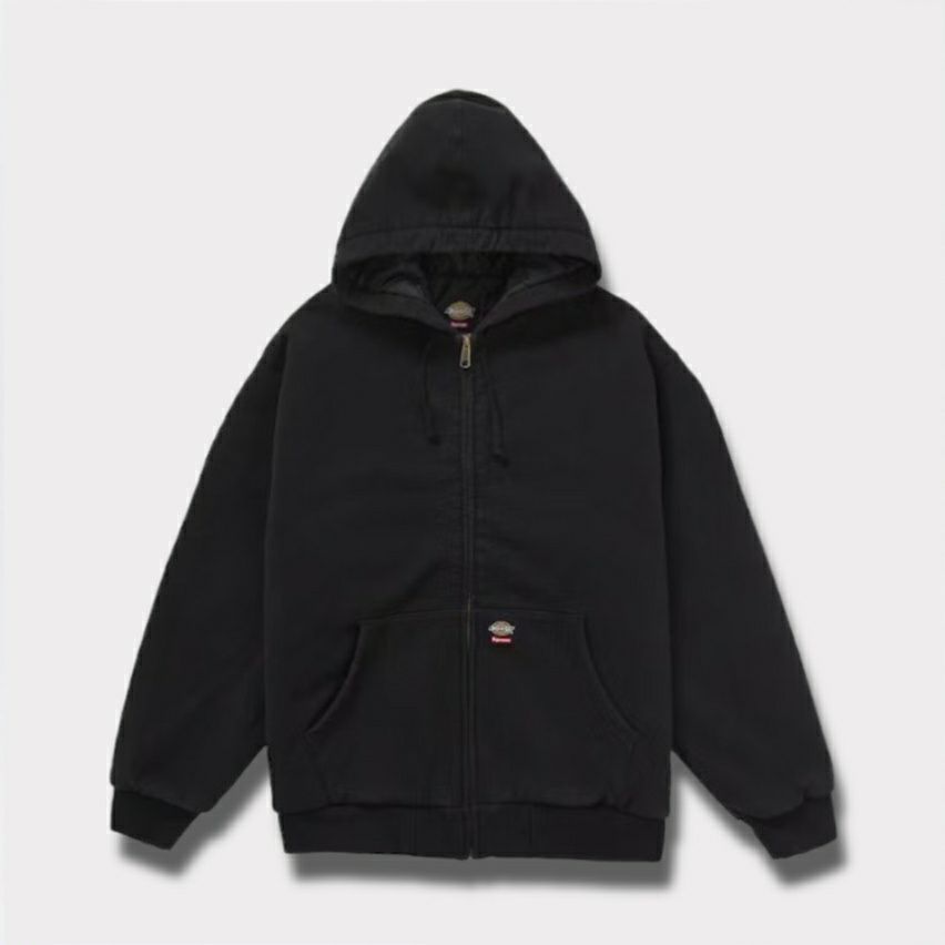 Supreme シュプリーム 2025AW Dickies Quilted Lined Zip Up Hooded Sweatshirt ディッキーズ キルテッド ラインド ジップ アップ パーカー ブラック