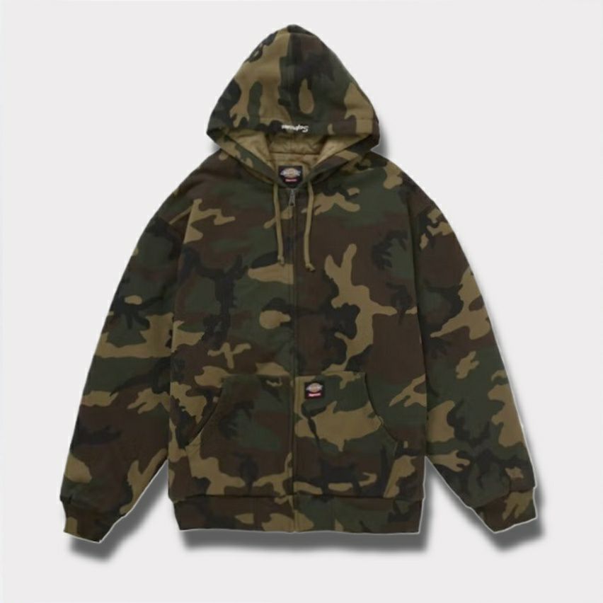  Supreme シュプリーム 2025AW Dickies Quilted Lined Zip Up Hooded Sweatshirt ディッキーズ キルテッド ラインド ジップ アップ パーカー ウッドランドカモ