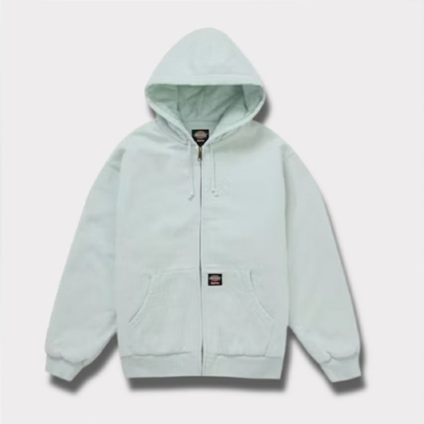 Supreme シュプリーム 2025AW Dickies Quilted Lined Zip Up Hooded Sweatshirt ディッキーズ キルテッド ラインド ジップ アップ パーカー　ペイルブルー