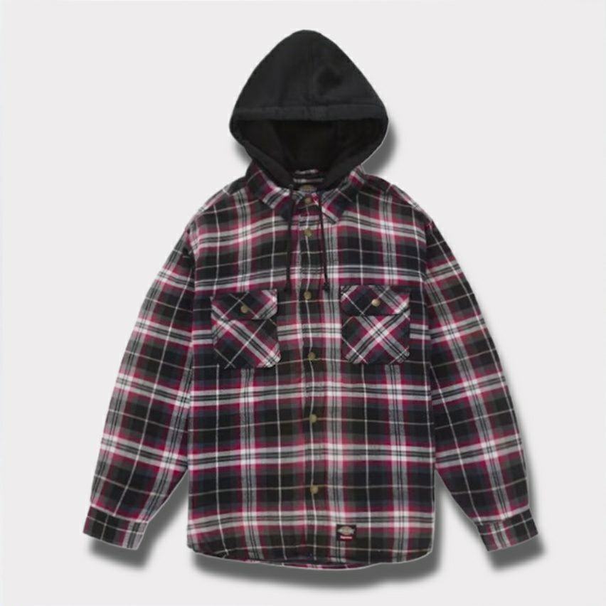 Supreme シュプリーム 2025AW Dickies Lined Zip Up Hooded Flannel Shirt　ディッキーズ ラインド ジップ アップ フード フランネル シャツ ブラック