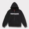 Supreme シュプリーム 2025AW Collegiate Applique Zip Up Hooded Sweatshirt　カレッジエイト アップリケ ジップアップ フードパーカー ブラック