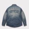 Supreme シュプリーム 2025AW Shearling Lined Denim Work Shirt　シアリング ラインド デニム ワーク シャツ　ウォッシュドインディゴ