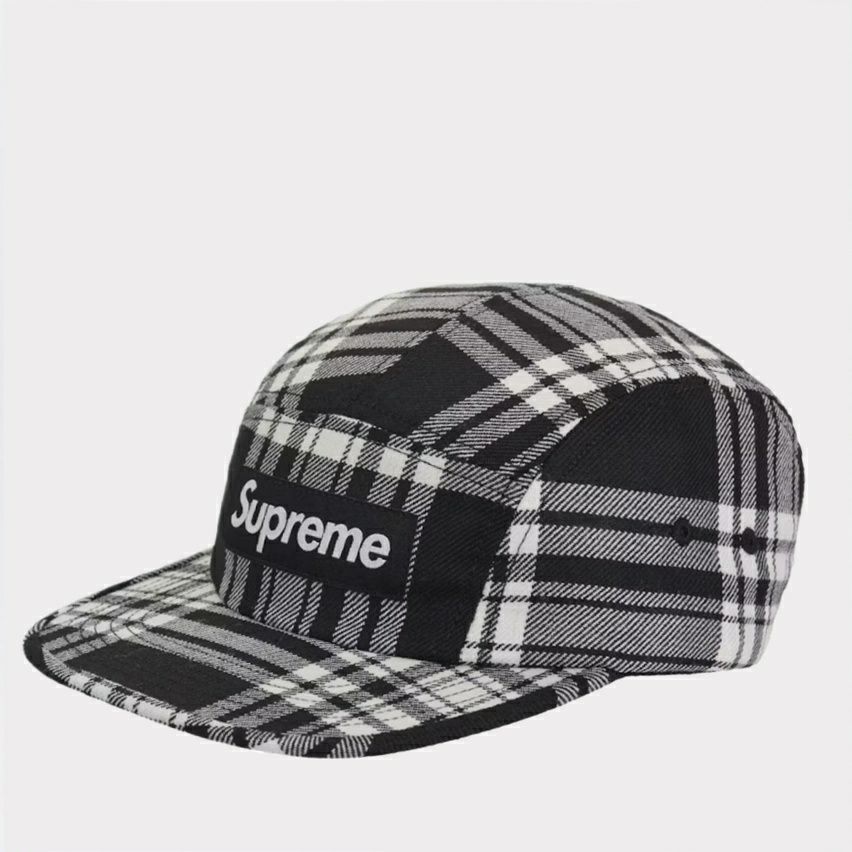  Supreme シュプリーム 2025AW Lochcarron Camp Capロッカロン キャンプ キャップ ブラック