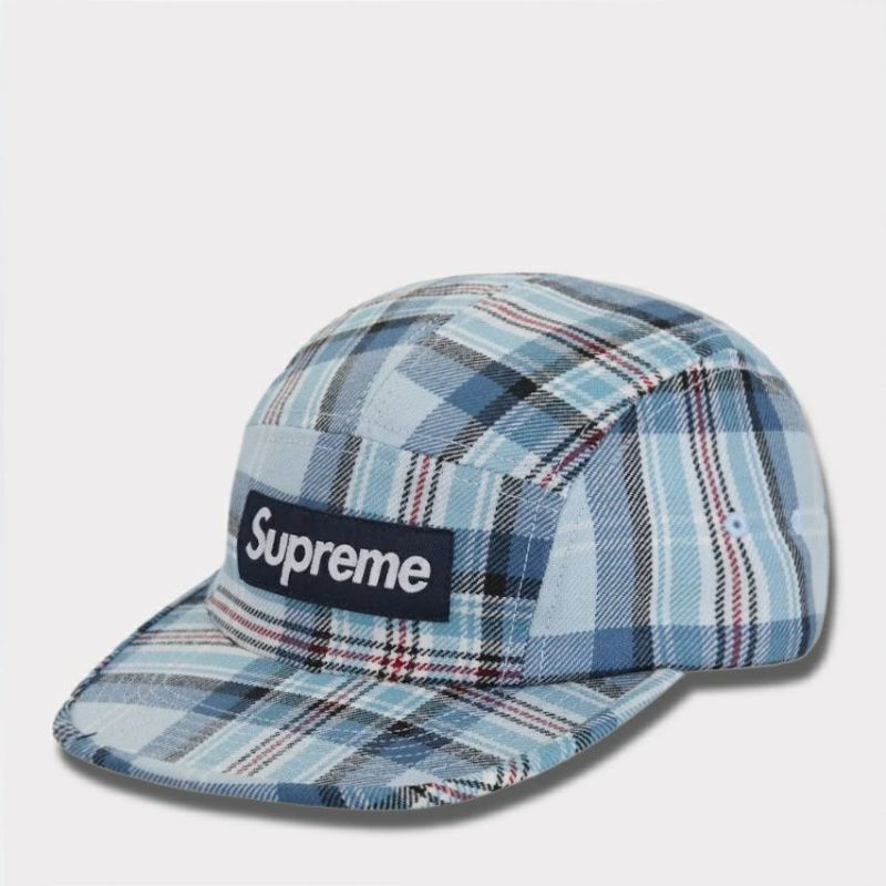 Supreme シュプリーム 2025AW Lochcarron Camp Capロッカロン キャンプ キャップ ライトブルー