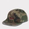 Supreme シュプリーム 2025AW Distressed Script 6-Panel　ディストレスト スクリプト 6パネルキャップ ウッドランドカモ