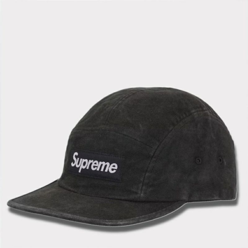 Supreme シュプリーム 2025AW 2-Tone Moleskin Camp Cap　2 トーン モールスキン キャンプ キャップ　ブラック　