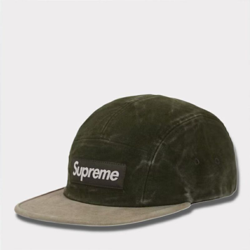 Supreme シュプリーム 2025AW 2-Tone Moleskin Camp Cap　2 トーン モールスキン キャンプ キャップ　ダークオリーブ