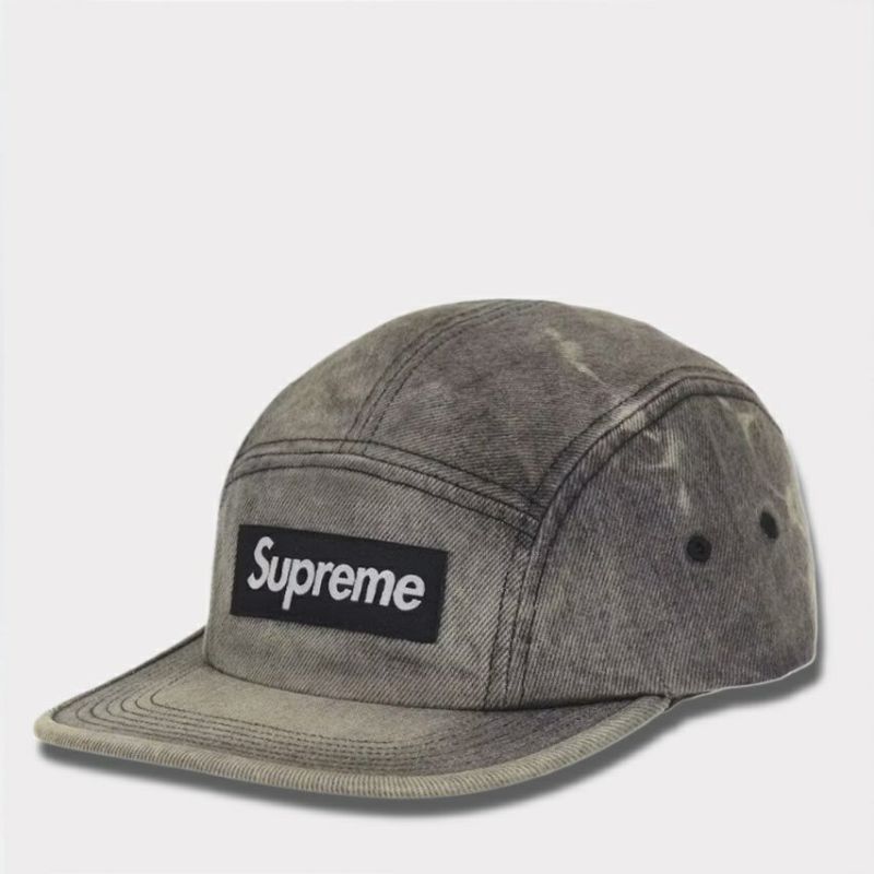  Supreme シュプリーム 2025AW Denim Camp Cap デニム キャンプキャップ ウォッシュドブラック