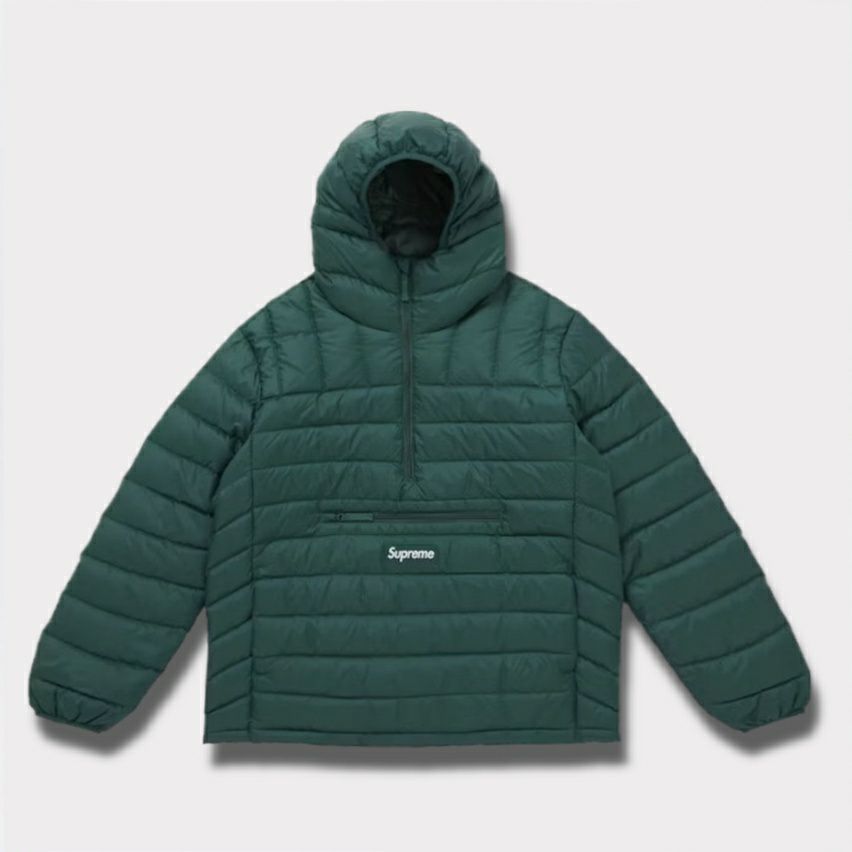  Supreme シュプリーム 2025AW Micro Down Half Zip Pullover マイクロダウンハーフジッププルオーバー ダークグリーン
