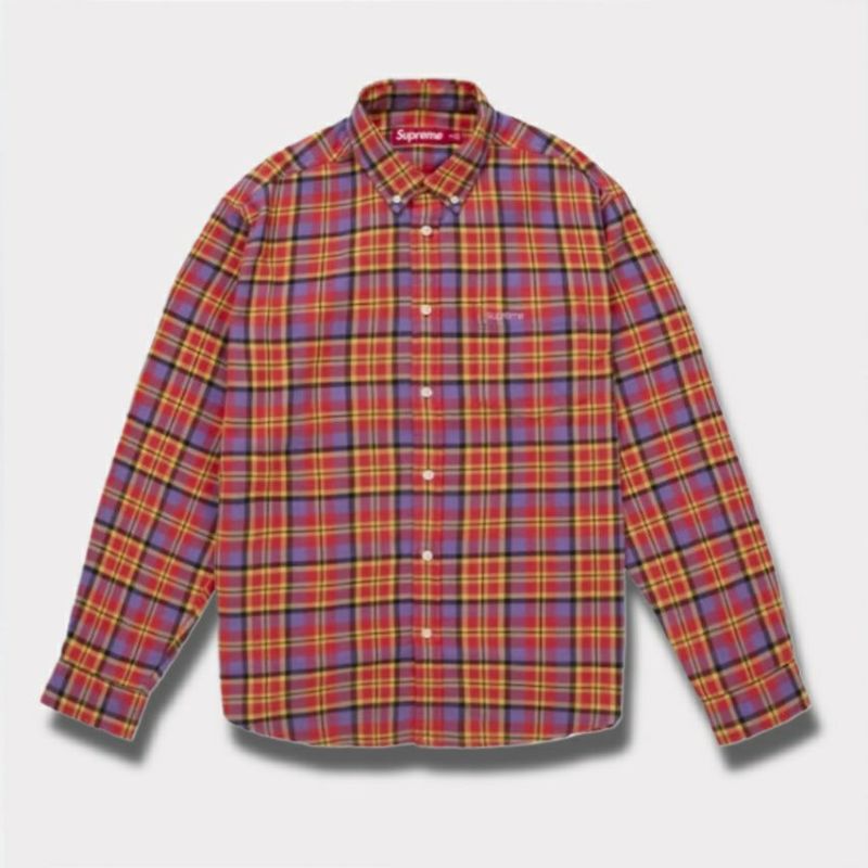 Supreme シュプリーム 2025AW Plaid Flannel Shirt プレイドフランネルシャツ オレンジ
