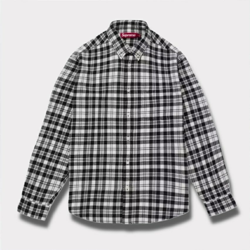  Supreme シュプリーム 2025AW Plaid Flannel Shirt プレイドフランネルシャツ ホワイト