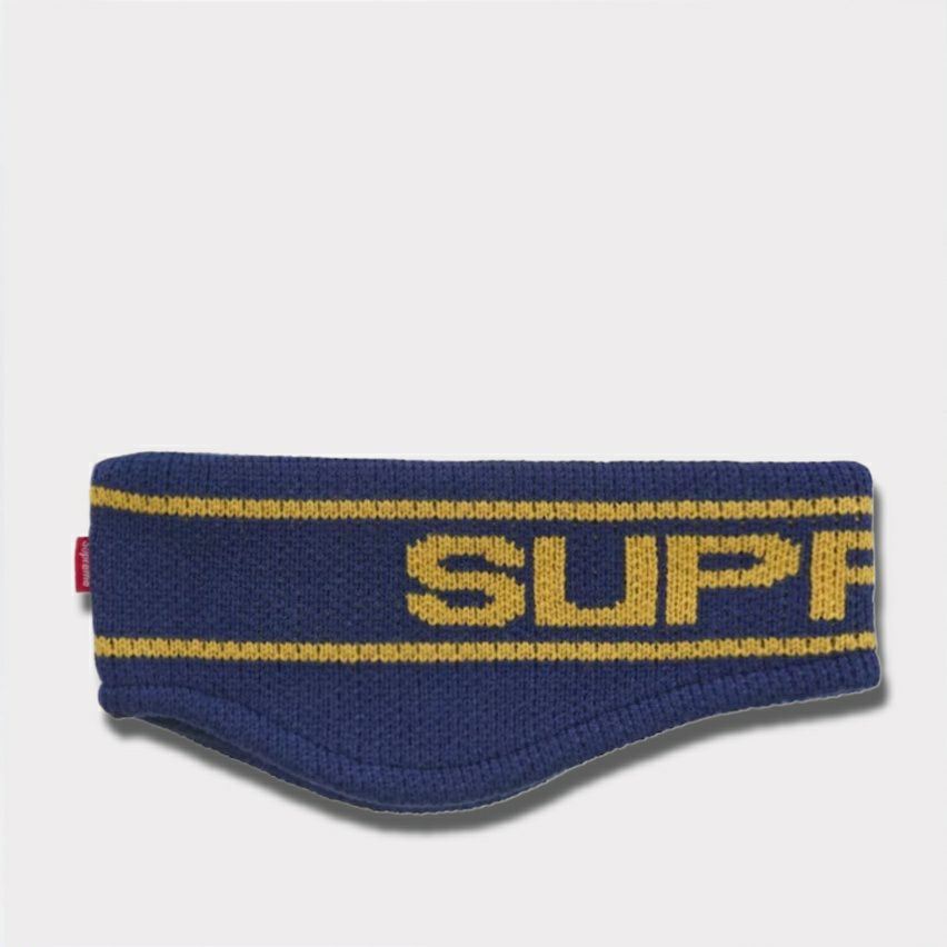  Supreme シュプリーム 2025AW Contrast Logo Headband コントラスト ロゴ ヘッドバンド ネイビー