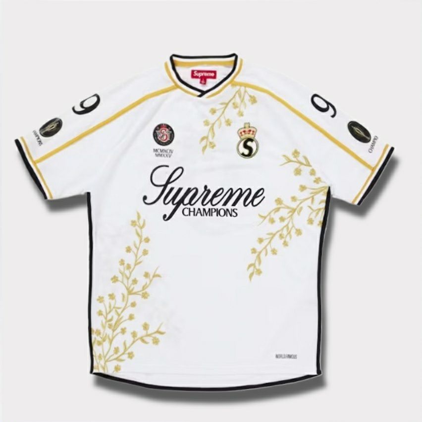  Supreme シュプリーム 2025AW Floral Soccer Jersey フローラル サッカー ジャージ ホワイト