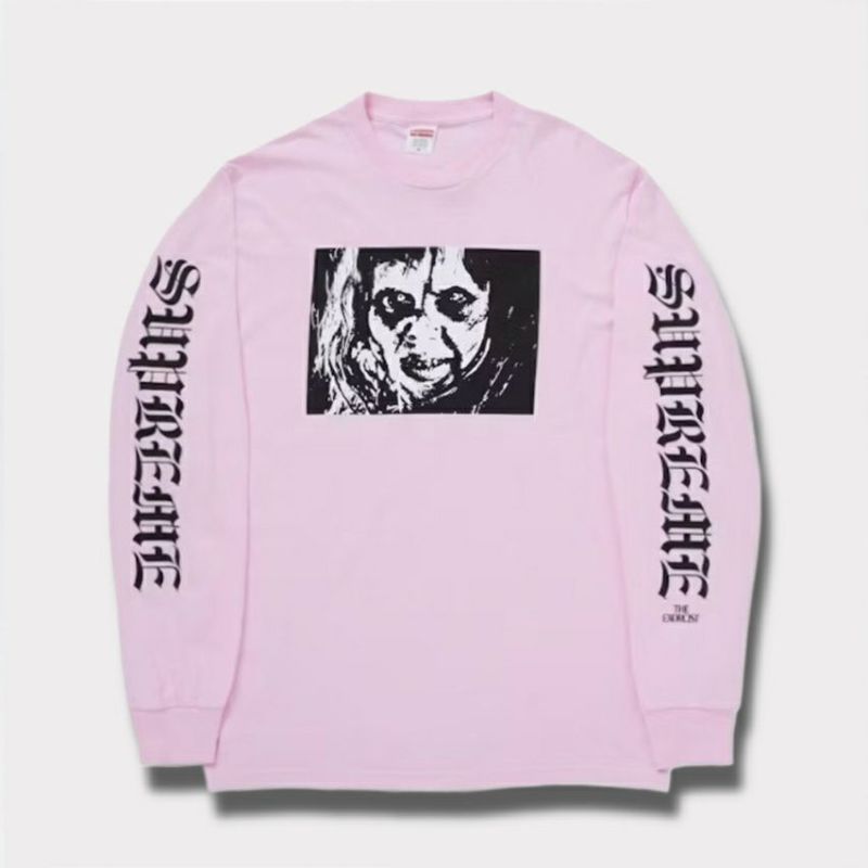 Supreme シュプリーム 2025AW The Exorcist Mother L/S Tee　エクソシスト マザー ロングスリーブTシャツ　ライトピンク